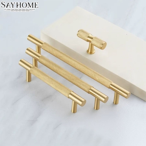 Tay nắm tủ tân cổ điển Vintage màu vàng gold SH2383