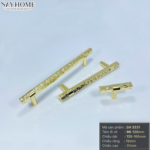 Tay nắm đũa hiện đại màu vàng gold SH3331