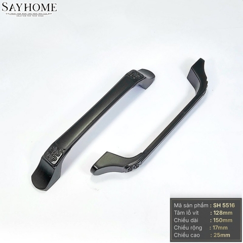 Tay nắm tủ tân cổ điển vintage màu đen mờ SH5516