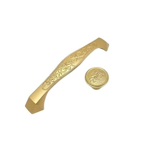 Tay nắm tủ tân cổ điển vintage màu vàng gold SH5587