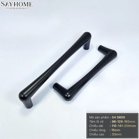 Tay nắm đũa hiện đại màu đen mờ SH5609