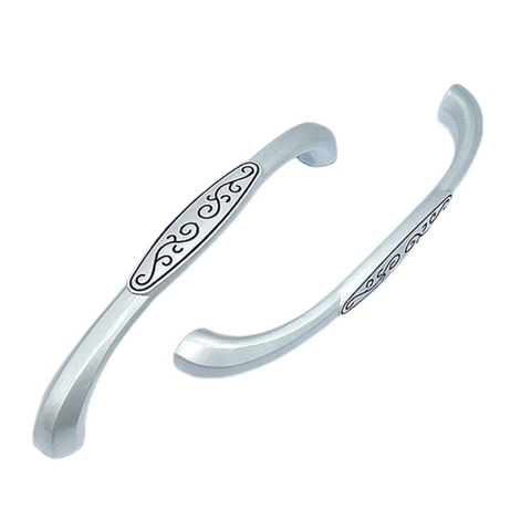 Tay nắm tủ tân cổ điển Vintage màu bạc SH8830