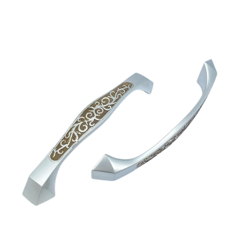 Tay nắm tủ tân cổ điển vintage màu bạc vàng SH5587