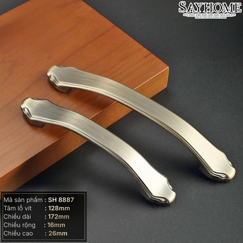 Tay nắm tủ tân cổ điển vintage màu đồng SH8887