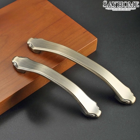 Tay nắm tủ tân cổ điển vintage màu đồng SH8887
