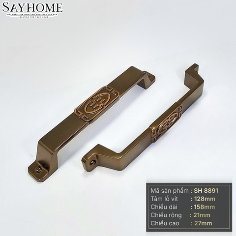 Tay nắm tủ tân cổ điển vintage màu đồng SH8891