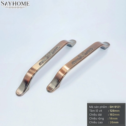 Tay nắm tủ tân cổ điển Vintage màu đồng SH9121