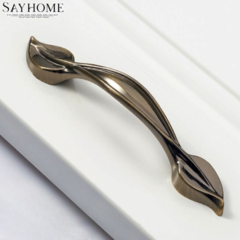 Tay nắm tủ tân cổ điển vintage màu đồng SH9368