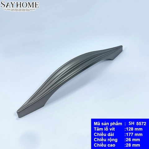 Tay nắm tủ tân cổ điển Vintage màu ghi xám SH5572