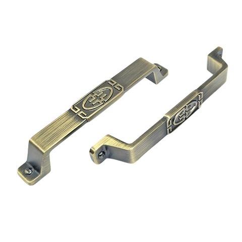 Tay nắm tủ tân cổ điển vintage màu vàng đồng SH8891