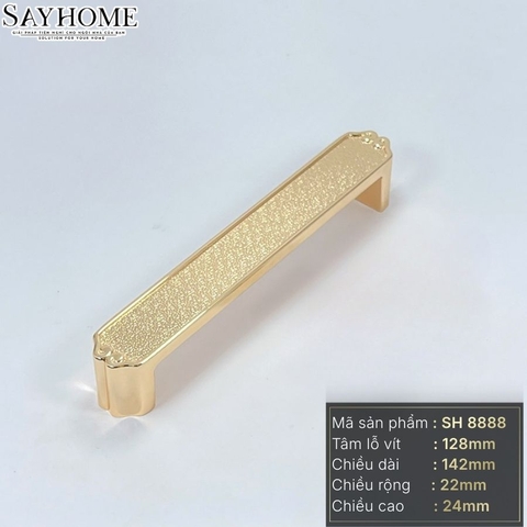 Tay nắm tủ tân cổ điển vintage màu vàng gold SH8888