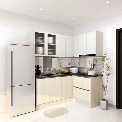 Tủ bếp chữ L TB035