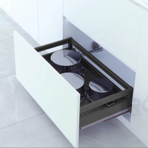 Kệ đựng xoong nồi GROB C1NX.60/70/75/80/90 hợp kim nhôm phủ Nano, nan Oval - Hàng chính hãng GROB
