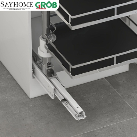 Tủ đồ khô GROB GM304-550 xoay mở từng tầng inox 304, đáy Melamin, nan dẹt tại thành phố Hồ Chí Minh