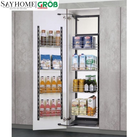 Tủ đồ khô GROB UB-445/460/645/660 4-6 tầng thép mạ Crom, nan tròn - Hàng chính hãng GROB