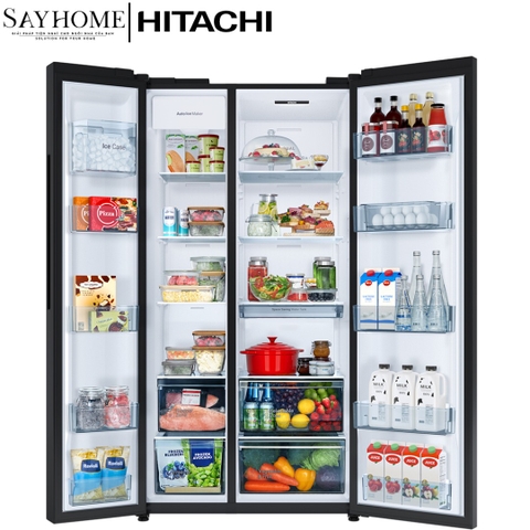Tủ lạnh 2 cánh màu đen Hitachi HRSN9713ESAUVN 653 Lít tại thành phố Hồ Chí Minh