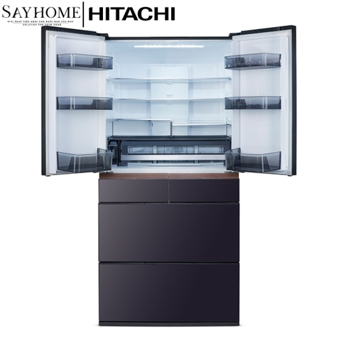 Tủ lạnh 6 cánh màu xám khói Hitachi R-GW670TV (XM) 670 Lít tại thành phố Hồ Chí Minh