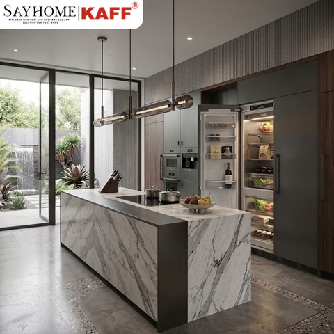 Tủ lạnh KAFF KF - BI555W LUXURY âm toàn phần 2 cánh 540 lít tại thành phố Hồ Chí Minh