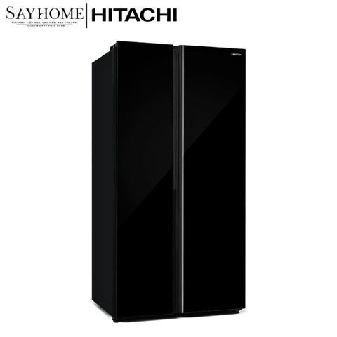 Tủ lạnh 2 cánh màu đen Hitachi HRSN9713ESGBKVN 656 Lít - Hàng chính hãng