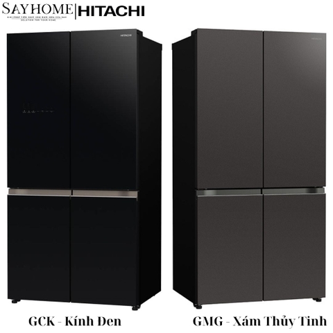 Tủ lạnh Multi Door 4 cánh màu đen Hitachi R-WB640VGV0 569 Lít - Hàng chính hãng