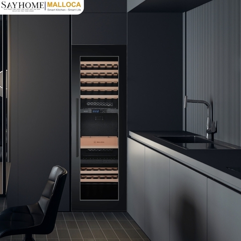 Tủ rượu MALLOCA MWC-95BI độc lập hoặc âm tủ 241L (95 chai) - Hàng chính hãng