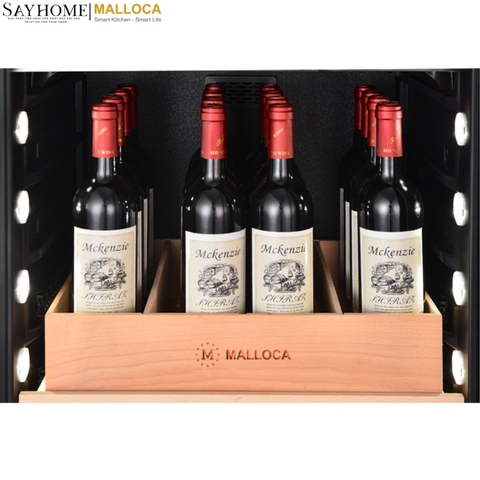 Tủ rượu MALLOCA MWC-95BI độc lập hoặc âm tủ 241L (95 chai) - Hàng chính hãng