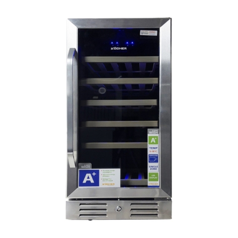 Tủ rượu vang KOCHER KWEU-1131B độc lập 90L (31 chai) - Hàng chính hãng