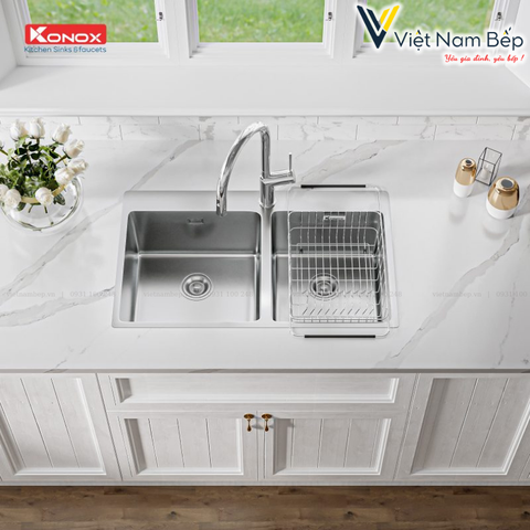 Chậu rửa bát Topmount Sink Unico 8250 - Chính hãng KONOX