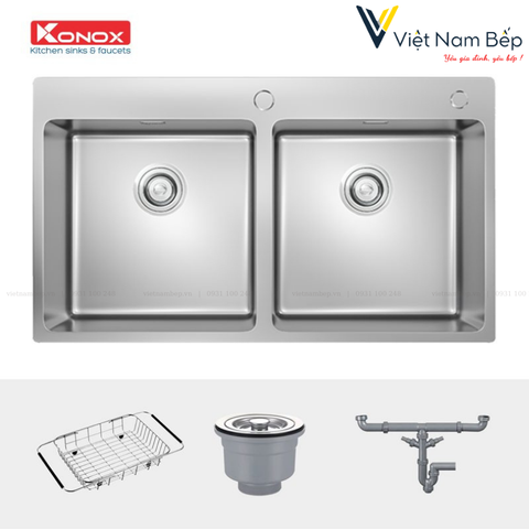 Chậu rửa bát Topmount Sink Unico 8850 - Chính hãng KONOX