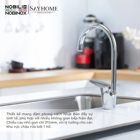 Vòi rửa chén NOBILI BLUES NB188 cần cứng tại Thành phố Hồ Chí Minh