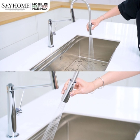 Vòi rửa chén NOBILI LEVANTE NB303 cần mềm - Hàng chính hãng