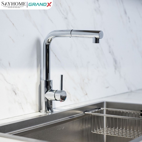 Vòi rửa chén GRANDX GXF02 DUAL SPRAY - Hàng chính hãng
