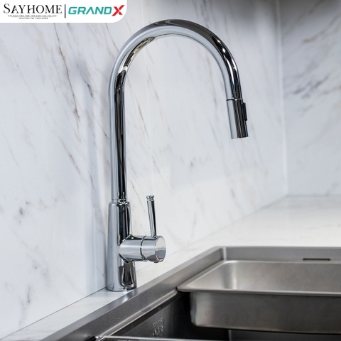 Vòi rửa chén GRANDX GXF03 DUAL SPRAY - Hàng chính hãng