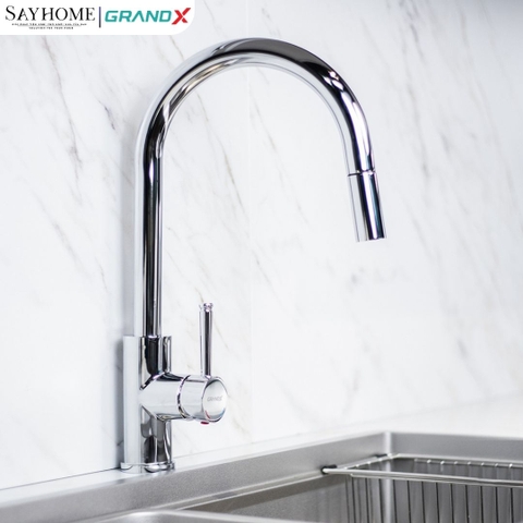 Vòi rửa chén GRANDX GXF05 DUAL SPRAY - Hàng chính hãng