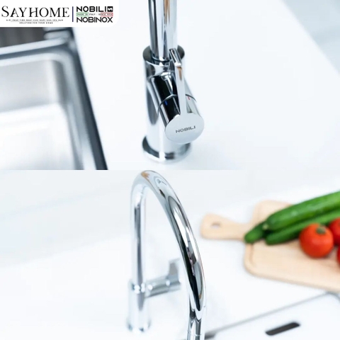 Vòi rửa chén NOBILI FLAG NB205 dây rút 2 chế độ - Hàng chính hãng