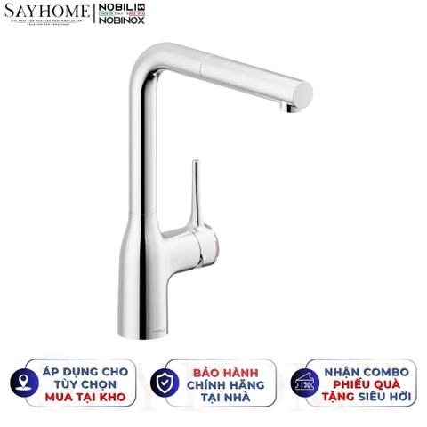 Vòi rửa chén NOBILI MANIA NB215T dây rút 1 chế độ - Hàng chính hãng