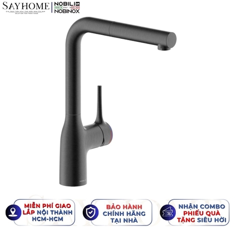 Vòi rửa chén NOBILI MANIA NB216LTB dây rút 1 chế độ - Hàng chính hãng