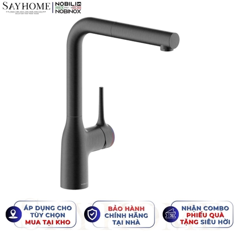 Vòi rửa chén NOBILI MANIA NB216LTB dây rút 1 chế độ - Hàng chính hãng