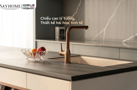 Vòi rửa chén NOBILI MANIA NB217B dây rút - Hàng chính hãng