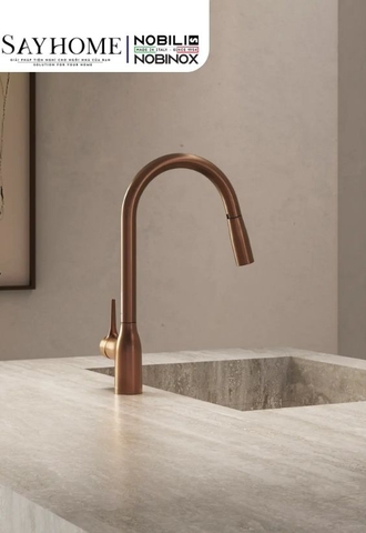 Vòi rửa chén NOBILI MANIA NB307A dây rút 2 chế độ - Hàng chính hãng