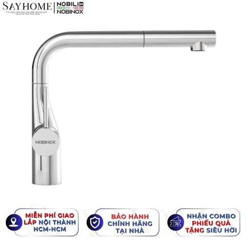Vòi rửa chén inox NOBINOX JAPA NX996 dây rút tại Thành phố Hồ Chí Minh