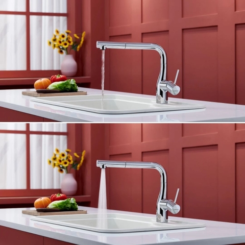 Vòi rửa chén inox NOBINOX JAPA NX996 dây rút tại Thành phố Hồ Chí Minh