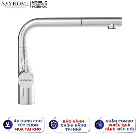 Vòi rửa chén inox NOBINOX JAPA NX996 dây rút tại Thành phố Hồ Chí Minh