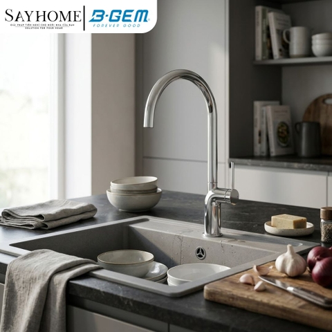 Vòi rửa chén bát B-GEM BG-M003A nóng lạnh cao cấp tại Thành phố Hồ Chí Minh