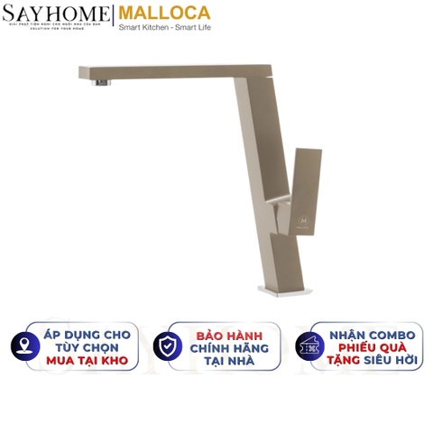 Vòi rửa chén MALLOCA K131BR đồng thau sơn giả đá màu đất - Hàng chính hãng