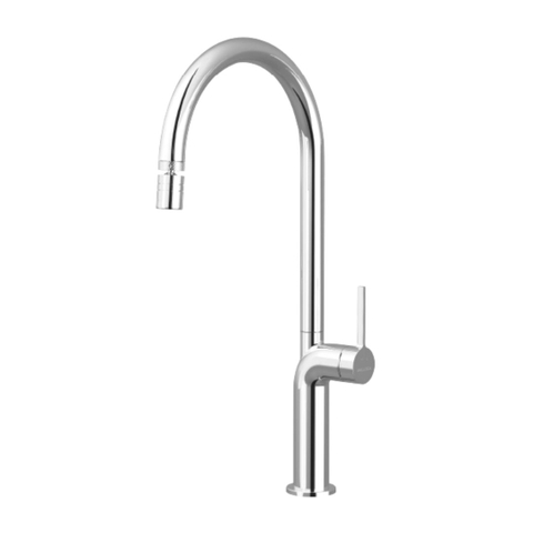 Vòi rửa chén MALLOCA K2202-CR mạ Chrome 2 nguồn nóng, lạnh - Hàng chính hãng