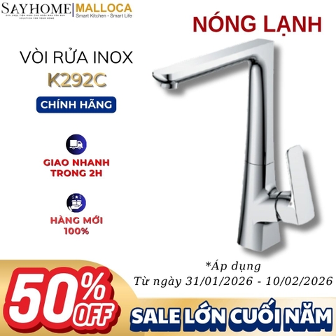Vòi rửa chén MALLOCA K292C mạ Chrome - Hàng chính hãng
