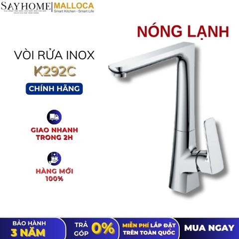 Vòi rửa chén MALLOCA K292C mạ Chrome - Hàng chính hãng