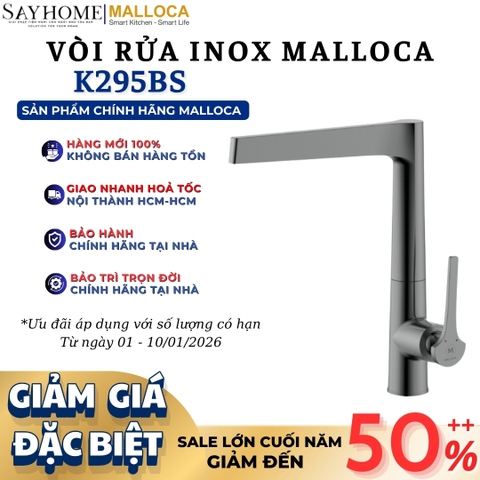 Vòi rửa chén MALLOCA K295BS hai nguồn nóng lạnh - Hàng chính hãng
