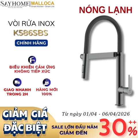 Vòi rửa chén MALLOCA K586SBS điều khiển không tiếp xúc - Hàng chính hãng